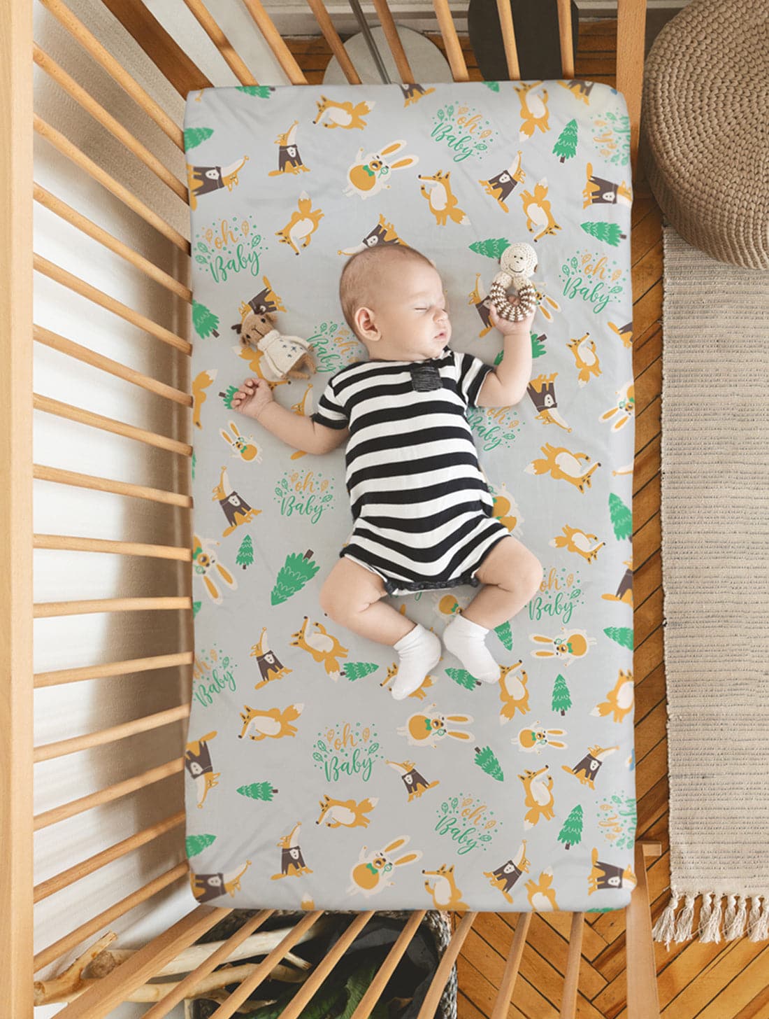 100% Organic Cotton Crib Sheets (Full Size) - Image 40