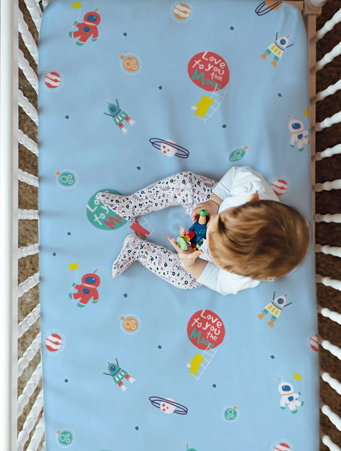 100% Organic Cotton Crib Sheets (Full Size) - Image 8